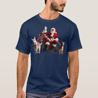 T-shirt Santa Claus loves dogs