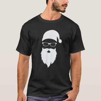 T-shirt Santa Claus Lunettes de soleil Drôle Hipster Femme