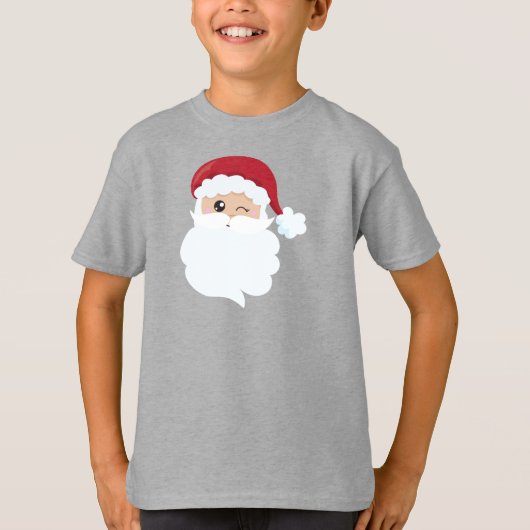 T-shirt Santa Claus, Père Noël, Santa Hat, Noël (Devant)
