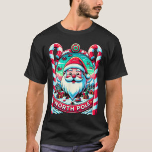 T-shirt Santa Claus Pôle Nord Joyeux Noël Festif Xma