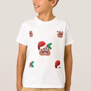 T-shirt santa claus poop emoji