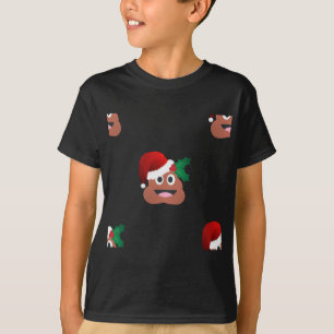 T-shirt santa claus poop emoji