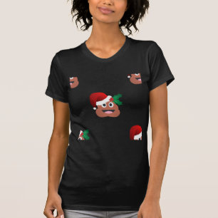 T-shirt santa claus poop emoji