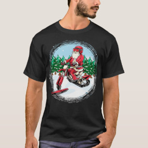 T-shirt Santa Claus Snowbike Moto Moto C