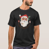 T-shirt Santa Claus Super Et Lumineux Retro Joyeux Christm (Devant)