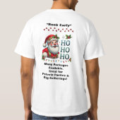 T-shirt Santa Claus Two Sides Business Card Edit QR Code (Dos)