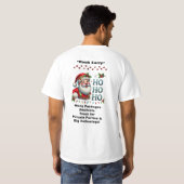 T-shirt Santa Claus Two Sides Business Card Edit QR Code (Dos entier)