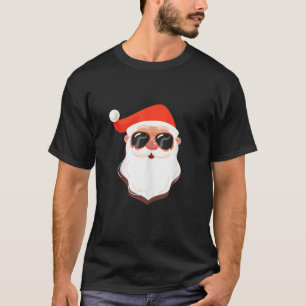 T-shirt SANTA CLAUS VISAGE Lunettes de soleil avec barbe C