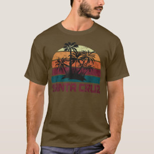 T-shirt Santa Cruz CA Sunset Retro Vintage Santa Cruz Cali
