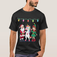 Santa en elflichaam eenhoorn Kerstmis Kinderen Jon