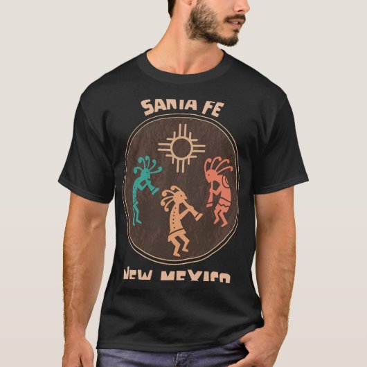 T-shirt Santa Fe New Mexico Kokopelli Vacation Souvenir (Devant)