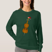 T-shirt Santa Hat Cello (Devant)