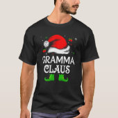 T-shirt Santa Hat Gramma Claus Elf Funny Ugly Christmas Sw (Devant)