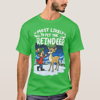 T-shirt Santa hat La plupart Likelyo Pethe Rein fille