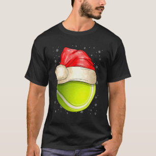T-shirt Santa Hat Tennis Noël Mignonne Sport Mauvaise Noël