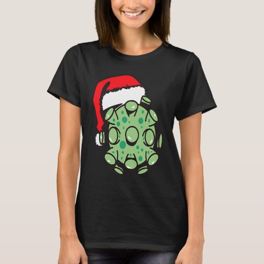 T-shirt Santa Hat Virus (Devant)