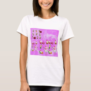 T-shirt Santa Magical Pink New Year
