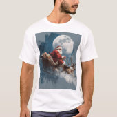 T-shirt Santa Moonlit Sleigh Ride (Devant)