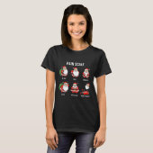 T-shirt Santa Pain Scale Funny Christmas Design For Nurse  (Devant entier)