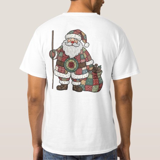 T-shirt Santa Patchwork (Dos)