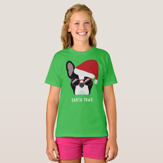 T-shirt Santa Paws (Devant entier)