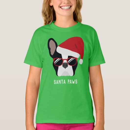 T-shirt Santa Paws (Devant)