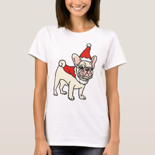 T-shirt Santa Paws Frenchie Noël