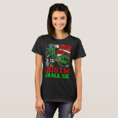 T-shirt Santa Riding Bicycle Cycling This Is My Christmas  (Devant entier)