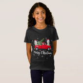 T-Shirt Santa Riding Christmas Tree Truck Havanese Dog Chr (Devant entier)