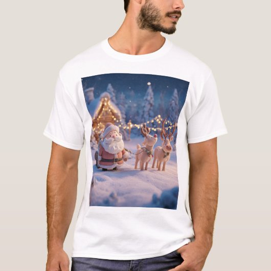 T-shirt Santa’s Cabin Delivery (Devant)