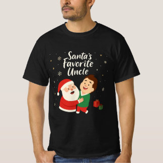 T-shirt Santa’s Favorite Uncle | Cute Family Christmas Des