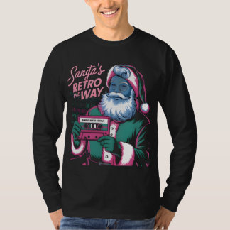 T-shirt Santa’s Mixtape – 80s Christmas Nostalgia