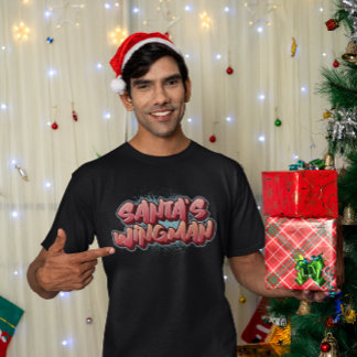 T-shirt Santa’s Wingman Funny Christmas – Holiday Party