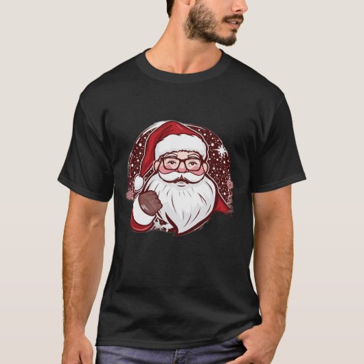 T-shirt Santa saw my search history we are doomed (Devant)