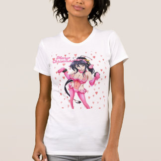 T-shirt Santa Sexy Mariage de Noël Rose Cœur Anime Diva