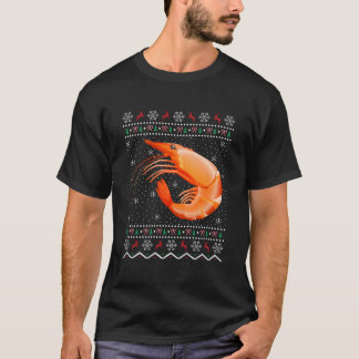 T-shirt Santa Shrimp Fish Ugly Shrimp