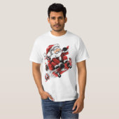 T-shirt Santa Skateboarding (Devant entier)