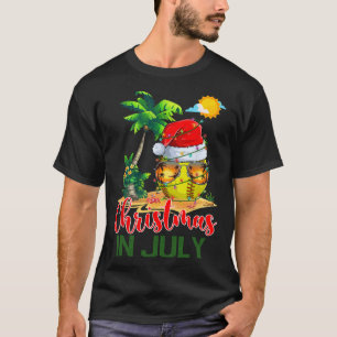 T-shirt Santa Softll Ll Sungles Xmas Lumières Noël En J