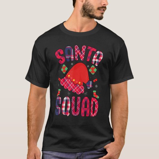 T-shirt Santa Squad Family Group Matching Christmas Pajama (Devant)
