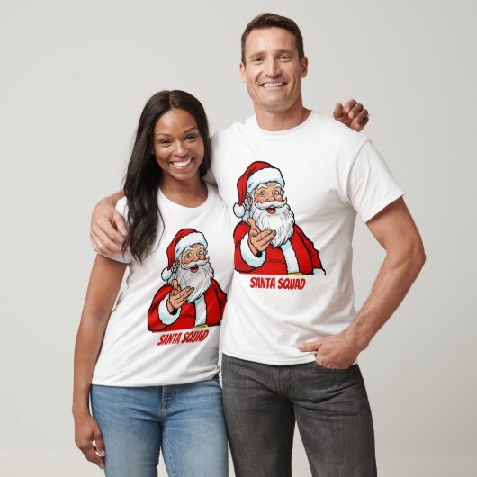 T-shirt Santa Squad Funny Christmas Family Matching (Unisexe)