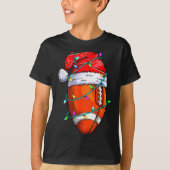 T-shirt Santa Srts Design For Men Boys Christmas Football (Devant)