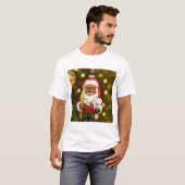 T-shirt Santa with Cookie Holiday Joy (Devant entier)