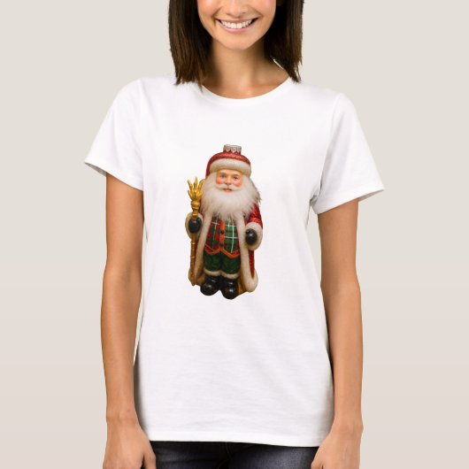 T-shirt Santa with Golden Staff (Devant)