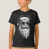T-shirt Santa With Sungles Christmas Xmas For Men Boys (Devant)