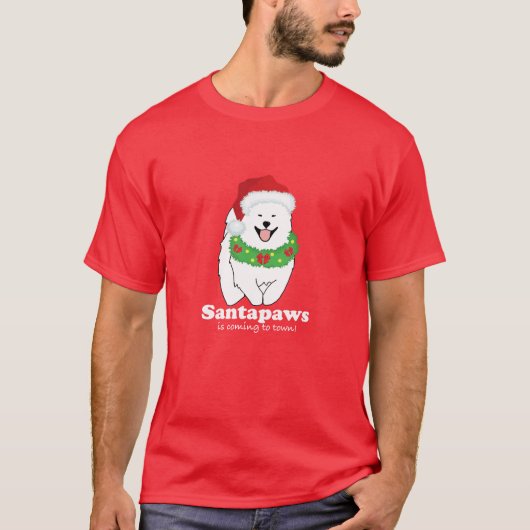 T-shirt Santapaws vient en ville RED (Devant)
