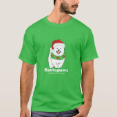 T-shirt Santapaws vient en ville VERT (Devant)
