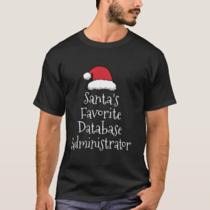 T-shirt Santas Administrateur de base de données préférée