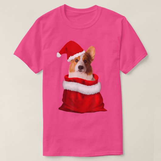 T-shirt Santas Christmas Corgi Cute Pembroke Welsh Corgi D (Design devant)
