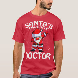 T-shirt Santas Docteur préféré Noël 1