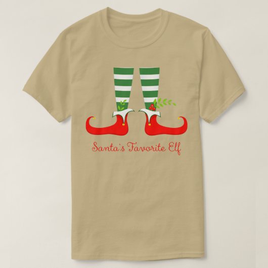T-shirt Santas Elfe favori (Design devant)